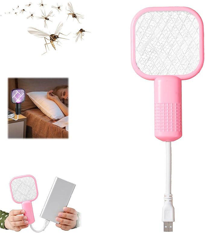 Mini Mosquito Killer Racket Electric Fly Swatter | Portable Bug Zapper for Home & Travel - Neatlume