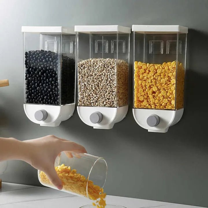 Grain Rice Cereal Storage Box 1000 ml -  Dry Fruit, Grain Dispenser - Neatlume
