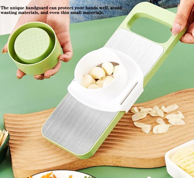 5 - in - 1 Stainless Steel Veg Cutter & Grater - Neatlume